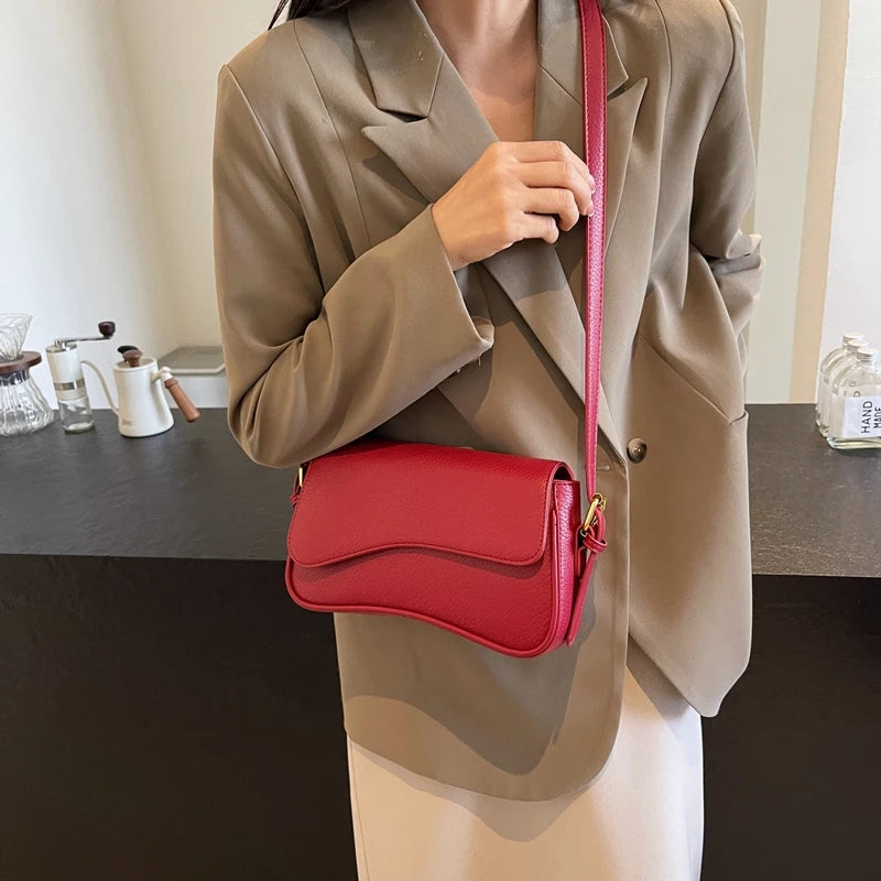 Bolso de hombro de cereza