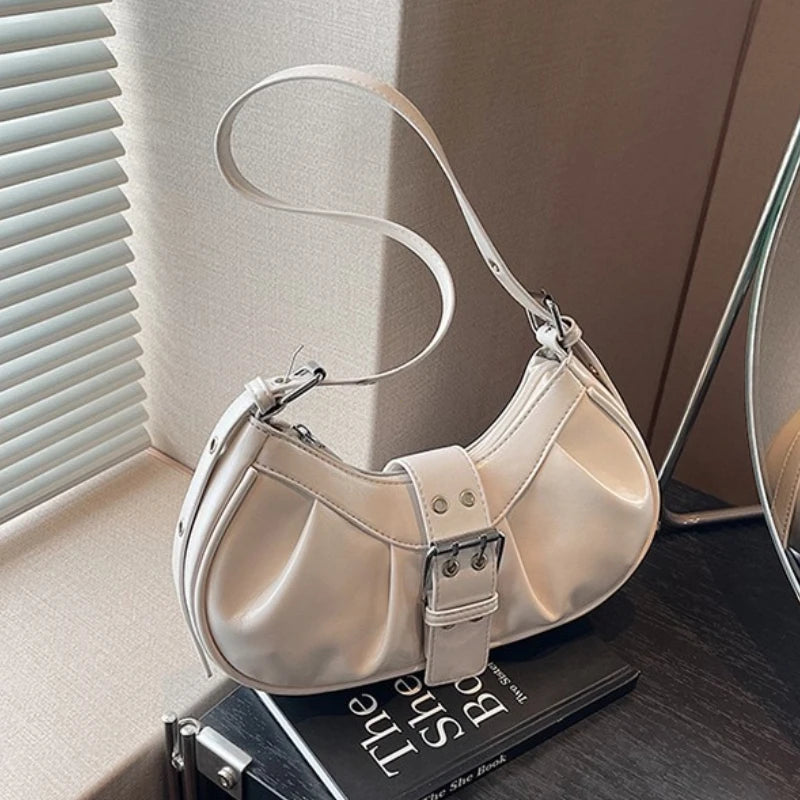 Bolso Hobo Y2K Burdeos