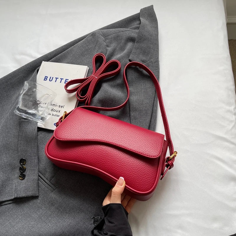 Bolso de hombro de cereza