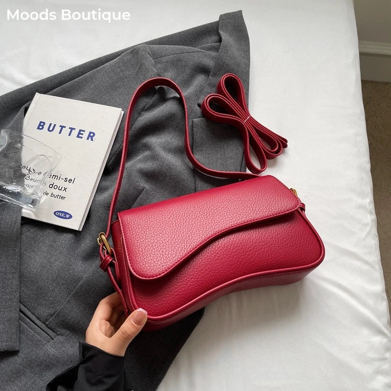 Bolso de hombro de cereza